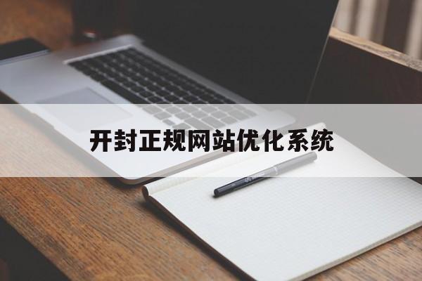 开封正规网站优化系统