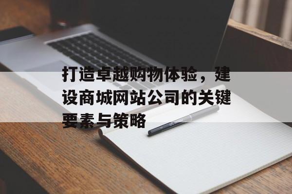 打造卓越购物体验，建设商城网站公司的关键要素与策略